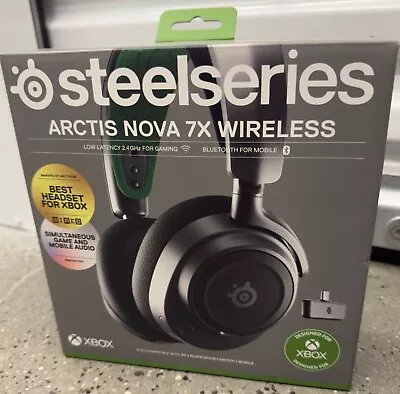 SteelSeries Arctis Nova 7X (Black) Wireless Gaming Headset - Xbox - *BRAND NEW* • $119.99