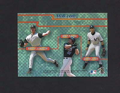 2002 MLB.com Information Insert Card Jeter/Pedro/Ichiro/Johnson/Sosa/Piazza NRMT • $2.50