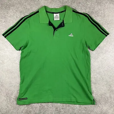 £16 • Buy Adidas Premium Essentials Green Polo Shirt Mens L Pit To Pit 21'