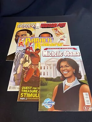 Obama Comics Lot; Amazing Spider-Man #593 Youngblood #8 More; 5 Comics • $30