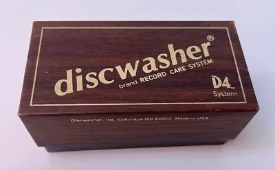 Discwasher D4 System Record Cleaner 1/3 Bottle Fluid W/Brush • $17.99