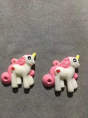 £0.99 • Buy 2 White Unicorn Flat Backs Cabochons Decoden Kawaii