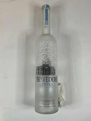 1 Empty Belvedere Vodka Bottle 1.75l Giant 18” Bottle Crafts Upcycle Very Nice • $15.99