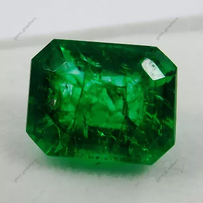 Exclusive Green EMERALD Muzo Natural 8.16 Ct CERTIFIED Gemstone Emerald Cut • $19.22
