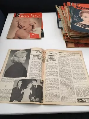 New Screen News Australian Magazine Marilyn Monroe Inside Debbie Reynolds 1961 • $25