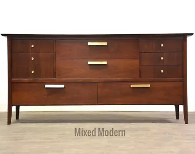 Mid Century Modern Walnut Dresser By Drexel • $2800