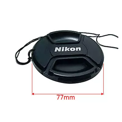 77mm Nikon Lens Cap Cover Keeper Front For Canon Nikon D5 D800 D3200 D5200 D7100 • $19.94