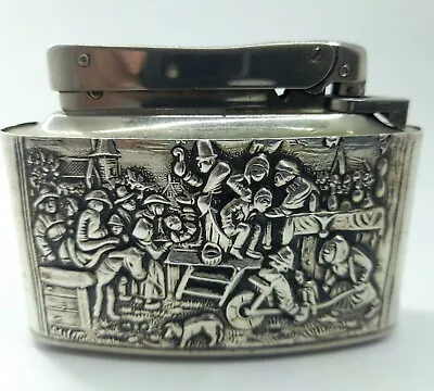 VINTAGE LIGHTER MYLFLAM GERMANY West  SILVER  CIGARETTE  BEAUTIFUL MASTERPIECE  • $140