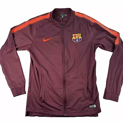 Men's Nike Fc Barcelona 2017/2018 Track Jacket Training Soccer Football Size S • $25
