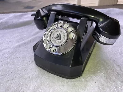 Automatic Electric AE40 Bakelite Dial Art Deco Monophone Chrome Phone Telephone • $10