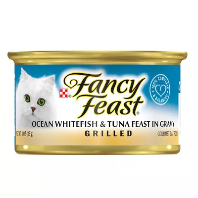 Fancy Feast Wet Cat Food Ocean Whitefish & Tuna Feast In Gravy 24 X 85g • $43.88