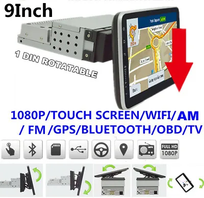 9Inch Android8.1 Car Stereo Radio GPS Wifi 3G 4G BT DAB Mirror Link OBD MP5 Play • $171.62