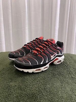 AIR MAX PLUS TN US 10.5 (Black White Uni Red) 2022. Used Condition • $205