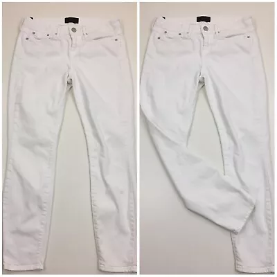 VINCE White Womens Sz 29 Logo Button 5 Pocket Ankle Skinny Denim Jeans • $17.59