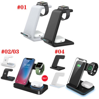 $29.99 • Buy 3 In 1 Wireless Charger Dock Qi Fast Charging Station For IPhone Apple Samsung