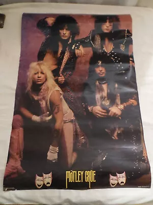 MOTLEY CRUE Theater Of Pain Vintage 1985 Fan Club Poster  21  X 32  • $22.80