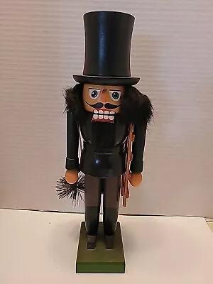 Vintage 11.5  Erzgebirgische Volkskunst Chimney Sweep Nutcracker German • $40