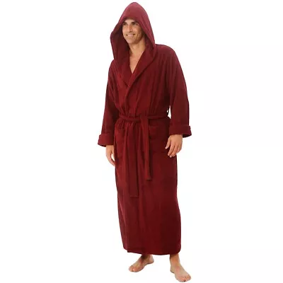 Alexander Del Rossa Mens  Hooded Turkish  Terry Cloth Thick Robe Bathrobe XL • $34.99