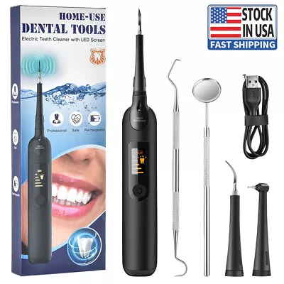 $13.61 • Buy Ultrasonic Electric Tooth Cleaner Dental Scaler Teeth Tartar Calculus Remover