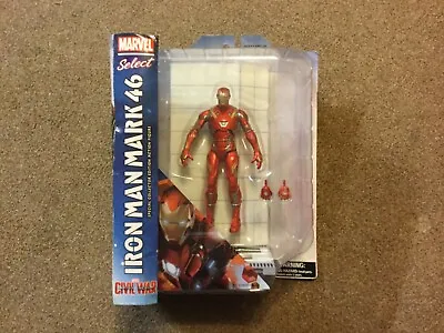 Captain America Civil War Iron Man Mark 46 Marvel Select Action Figure UK Seller • £35