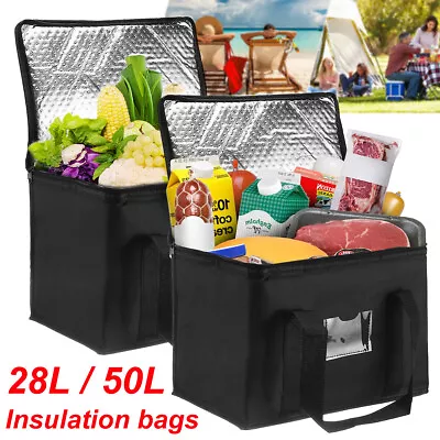 50l Extra Large Cooling Cooler Cool Bag Box Picnic Camping Food Ice Drink Lunch~ • £10.39