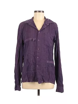 LE JEAN DE MARITHE FRANCOIS GIRBAUD Women Purple Long Sleeve Button-Down Shirt • $17.99