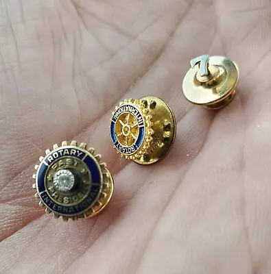 3x Rotary International Pins Past President 10k Gold Diamond & 7 Year Pin • $64.95