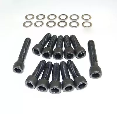 SB Dodge Mopar Allen Socket Black Oxide Grade 8 Intake Manifold Bolt Kit NEW • $15.95