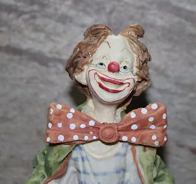 Vintage Hobo Clown Figurine 9  Price Products Resin With A Big Bow Tie • $33.85