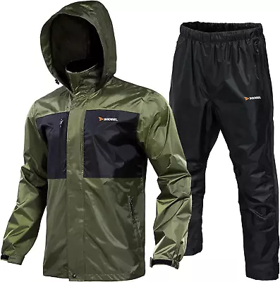 Rodeel Waterproof Fishing Rain Suit For Men (Rain Gear Jacket & Trouser Suit) • $80.89