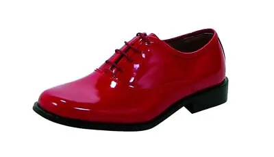 Men's Gangster Vinyl Tuxedo Adult Red Costume Shoes Small • $33.99