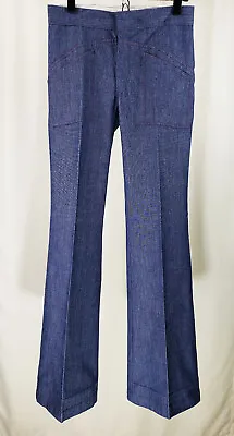 VTG 70s WRANGLER Bell Bottoms Flare Denim Jeans~topstitch~30 X 34 Talon Zip RARE • $52