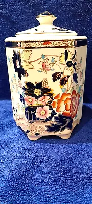 Mason’s Ironstone Mandarin Design Tea Caddy Storage Jar • £20