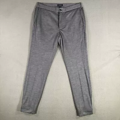 Peter Millar Pants Mens Medium Gray Excursionist Joggers 100% Wool Elastic Ankle • $59.88