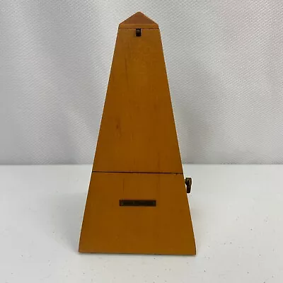 Vintage Seth Thomas Metronome #10 In Wood Case .  Cat # 1102 • $56.95