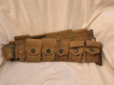 WW1 US Army Infantry Issue M-1 Cartridge Belt Mills Dated 1919  • $85