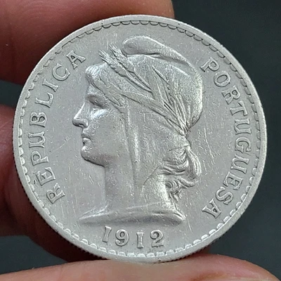 $14.99 • Buy Portugal/ Portuguese Silver Coin 50 Centavos 1912