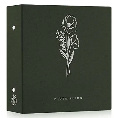 £29.26 • Buy Photo Album 6x4 Slip In, Linen Extra Large Capacity 1000 Pockets 10x15cm Green