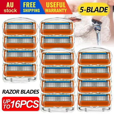 $10.79 • Buy Replacement For Gillette Fusion Razor Shaving 5 Blades Trimmer Refill Cartridges