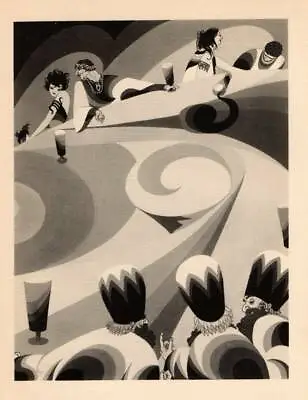 1927 Original John Vassos Art Deco Vintage Print  The Jews  • $13.72