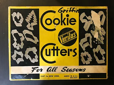Vintage Veritas Cookie Cutters For All Seasons Metal Made In USA Good Condition • $14.99