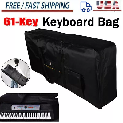 Portable 61-key Instrument Keyboard Bag Waterproof Electronic Piano Cover Case • $27.99