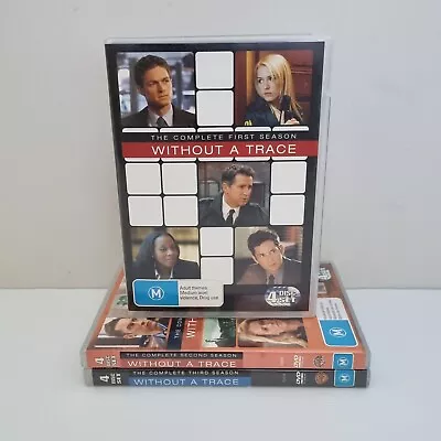 Without A Trace Season Series 1 2 & 3 FBI Mystery TV Crime Drama Series • $39.95