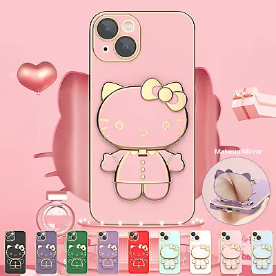 $13.24 • Buy Girly Kitty Stand Case For IPhone 14 13 Pro Max 12 11 XS XR 8 7+ Lens Cover