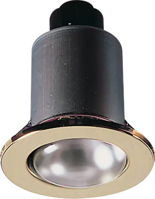 R63 FIXED BRASS DOWNLIGHT  E27 80mm CUT OUT - MAINS VOLTAGE OLD STYLE SPOT LIGHT • £16.99