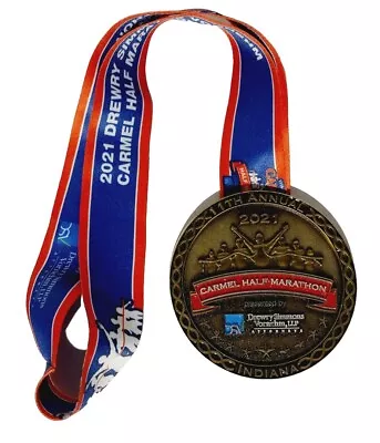 2021 Carmel Half Marathon Medal Drewry Simmons Vornehm Llp • $12.99
