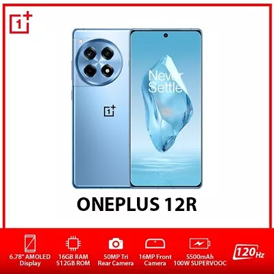 (Unlocked) OnePlus 12R 5G Dual SIM Android Mobile Phone AU - Blue/16GB+512GB • $1454.31