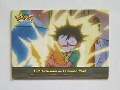 Pokemon Topps - EP1 Pokemon I Choose You (Blue Logo) - TV Animation - MP • $1.95