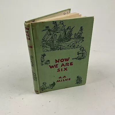 $9 • Buy Now We Are Six By AA Milne Vintage Hardcover Book 1950 First Revised Edition