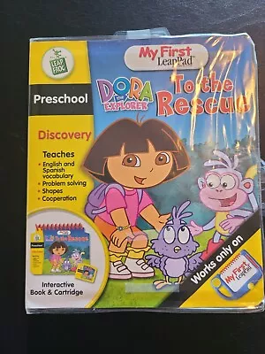 Leap Frog My First LeapPad  Dora The Explorer To The Rescue Book & Cartridge • $9